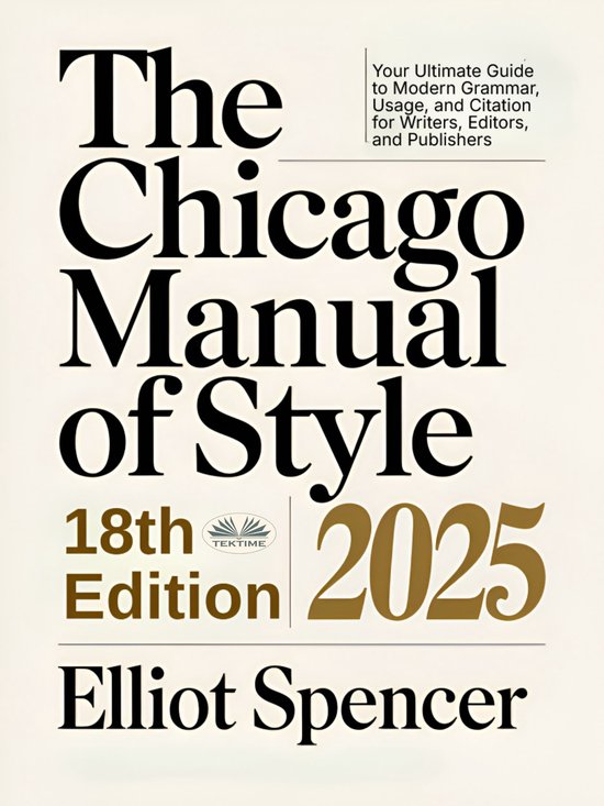 The Chicago Manual Of Style 18th Edition 2025 - cover