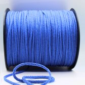 200 mètres de cordon en coton tissé lâche, épaisseur 5 mm, couleur bleu 03