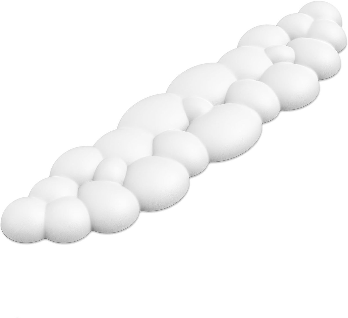 Cloud Keyboard polssteun, Cloud polssteun met antislip PU-basis, comfortabele polssteun van traagschuim, antislip polssteun voor pc-gaming/kantoor/computer/laptop (wit)