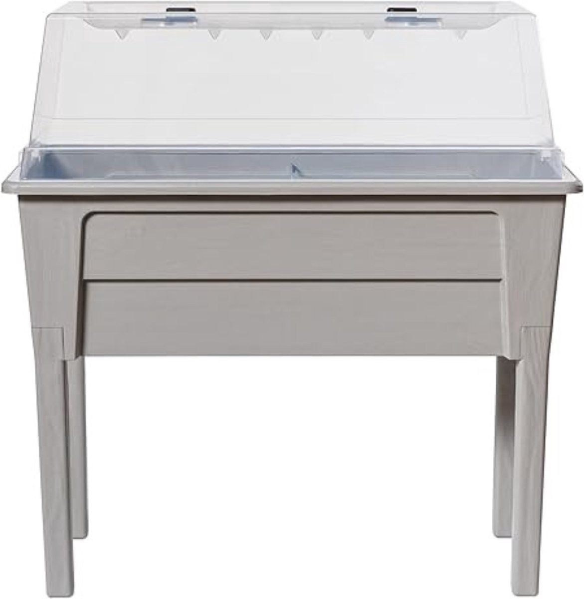 Thuys – Kweekbak Op Poten – Moestuin Op Poten – 50 L – Afneembare Poten – 78 x 38 x 81cm – Grijs