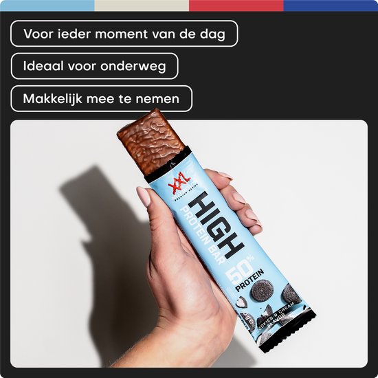XXL Nutrition - High Protein Bar 2.0 - Cookies & Cream - Eiwitreep - 20 Pack van XXL Nutrition — afbeelding 5