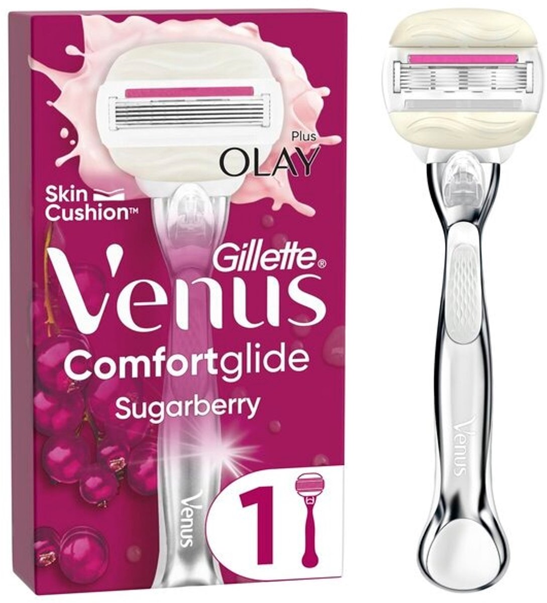 Gillette Venus Pro ComfortGlide Scheersmes - Sugarberry Geur- 1 Stuk
