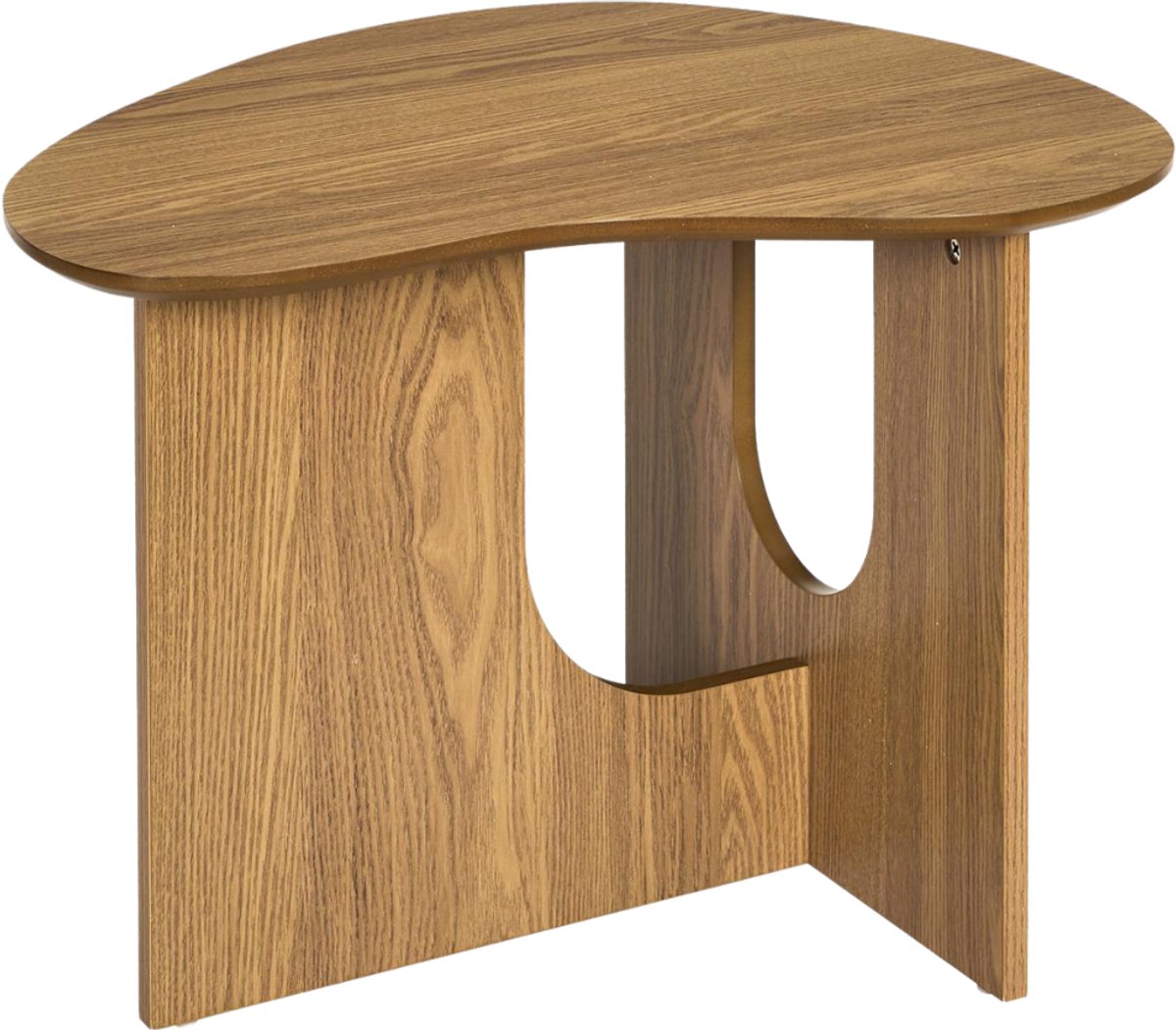 MISOU Calypso Bijzettafel - Organische - Koffietafel - Hout - Woonkamer - Salontafel - Bank - Tafel Bruin