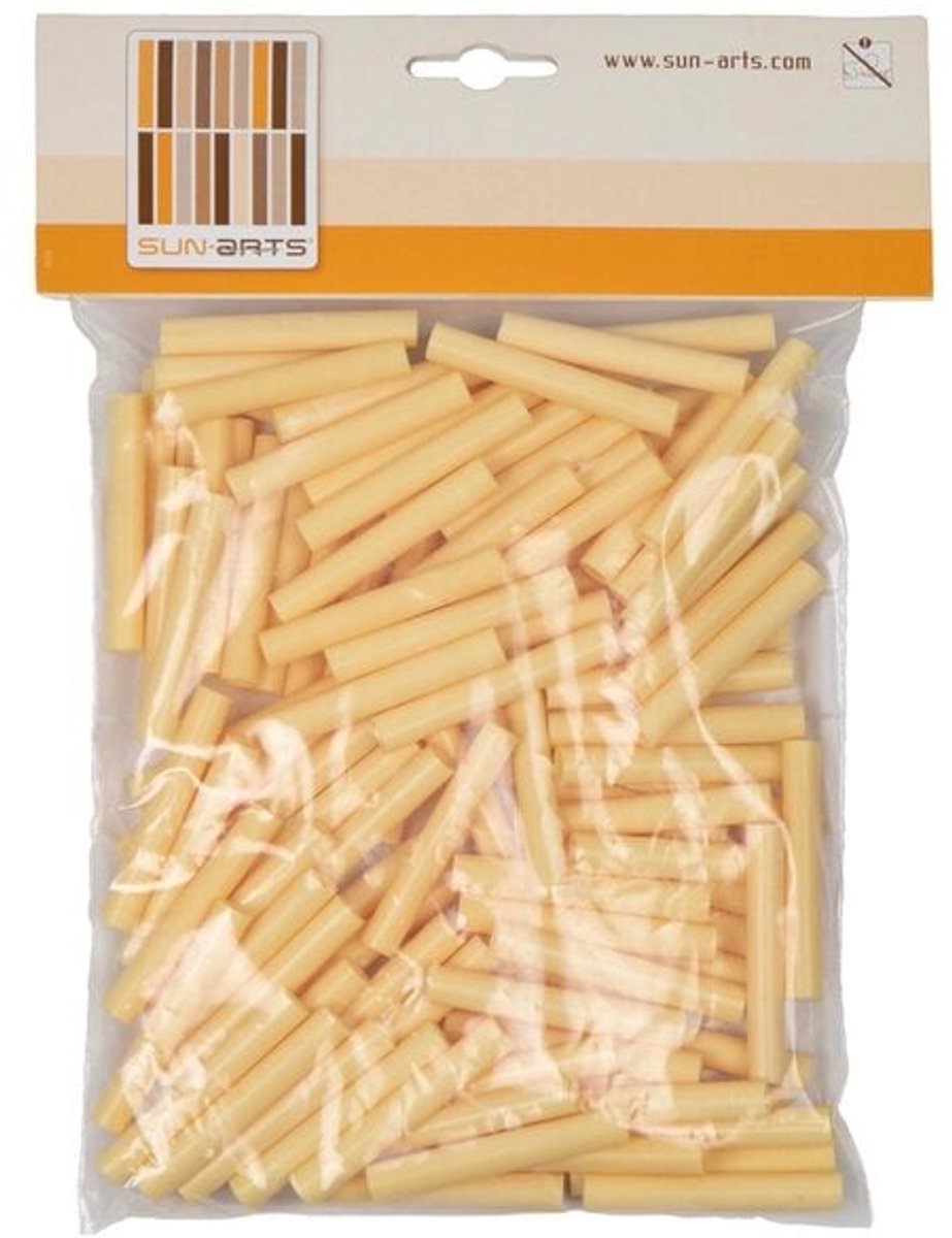 Sun Arts 250 stuks hulzen lichtgeel