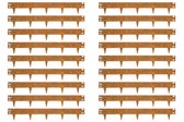 Wovar Cortenstaal Borderrand 16 x 106 cm Flexibel | 20 Stuks | Cortenstaal Kantopsluiting | Tuinafboording
