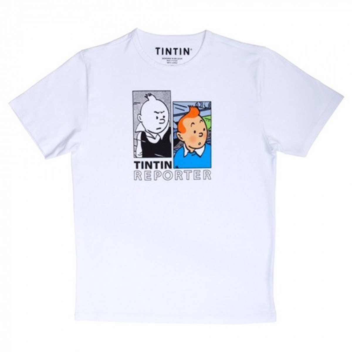 T-Shirt Tintin Reporter - Kuifje de Journalist - Maat M