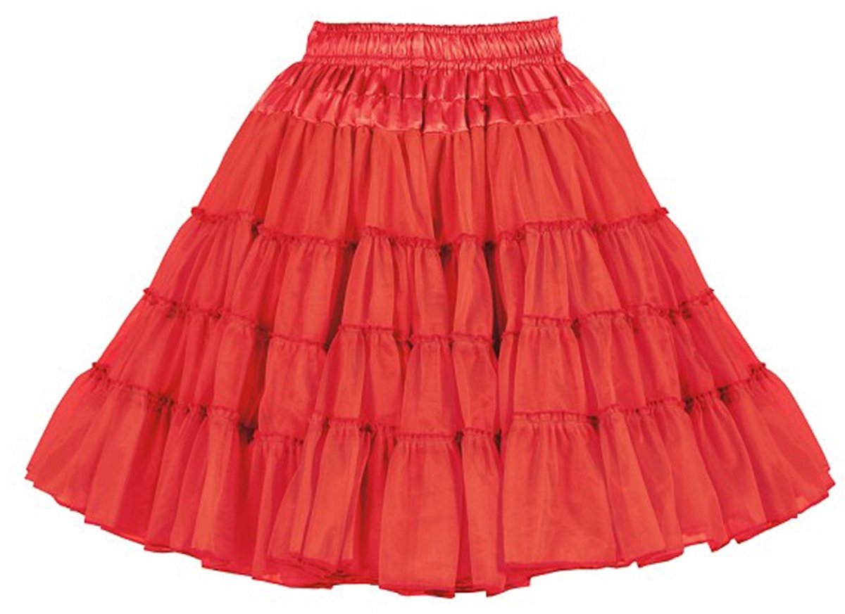 Thetru Collection Petticoat/Onderrok/Tutu Deluxe - Rood - 3-lagig