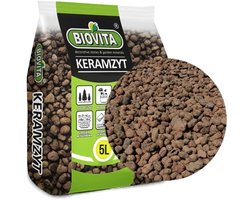 Biovita - Hydrokorrels - Geëxpandeerde Klei - 5 Liter - 8-16 mm - Voor Drainage & Hydroponie - Natuurlijk Product