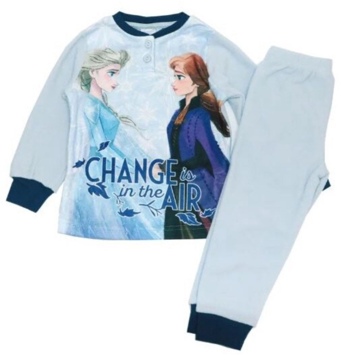 Disney Frozen Pyjama - Change is in the air - Lichtblauw - Micro Polar Fleece
