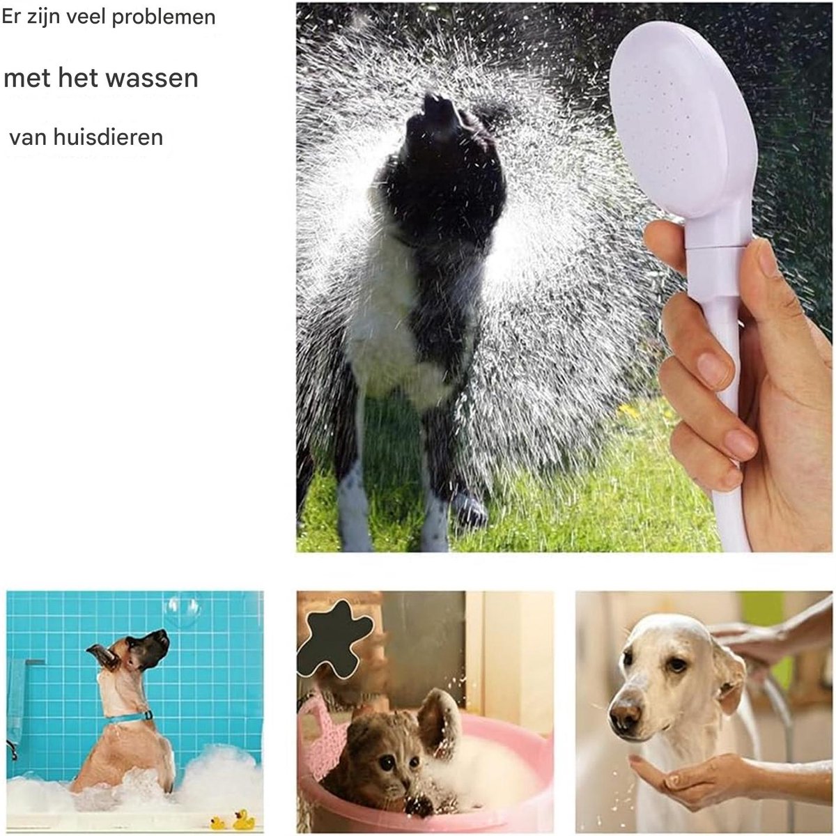 Enkele kraan Bad Wastafel Douchekop Slang Spray Haar Dressoir Huisdier