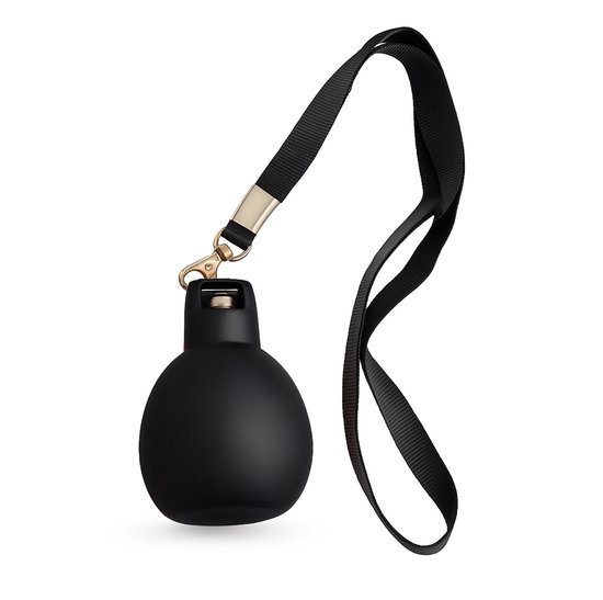 Sifflet à pression avec cordon - Zwart - Sifflet à main - Sifflet d'arbitre - Sifflet pour chien - Polyvalent - Compact et léger