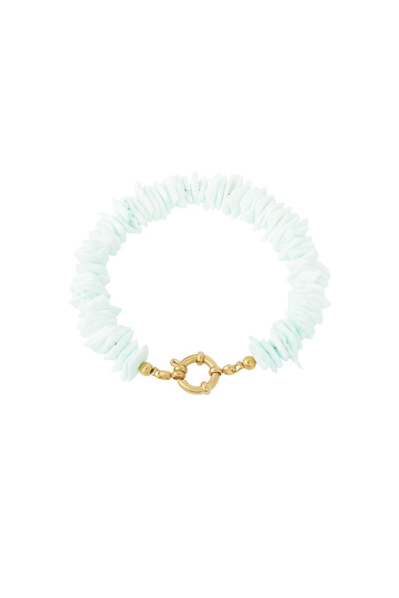 Shell Bliss Armband- mint kleur