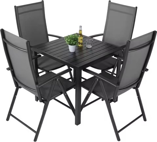 tectake® Tuinmeubel-bistroset - 2 stoelen en 1 tafel - Retro Egg Chairs in Acapulco-stijl - Weerbestendig binnen- en buitengebruik - Tuinset voor terras, terras of balkon - Zwart tectake® Tuinmeubel-bistroset - 2 stoelen en 1 tafel - Retro Egg Chairs in Acapulco-stijl - Weerbestendig binnen- en buitengebruik - Tuinset voor terras, terras of balkon - Zwart