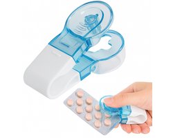 Pillenuitdrukker I Pillen Drukker I Pill Puncher I Pil Taker I Pil Crusher I Pillen Verwijderen Uit Pil Verpakking I Blauw