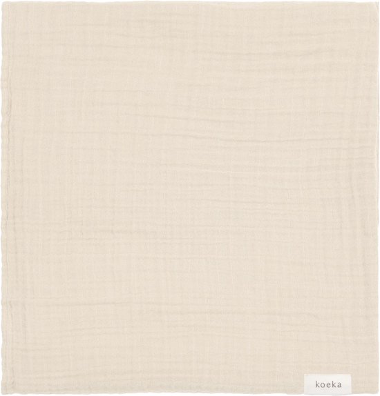 Koeka hydrofiel swaddle Faro warm white 75x75 van Koeka — afbeelding 5