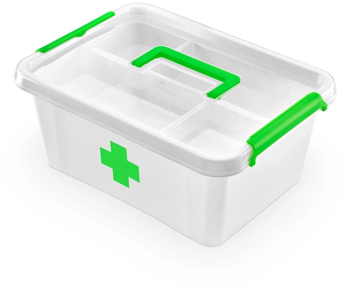 Orplast EHBO opbergdoos - 39 × 29 × 17 cm - Inzetbak + Antibacterieel