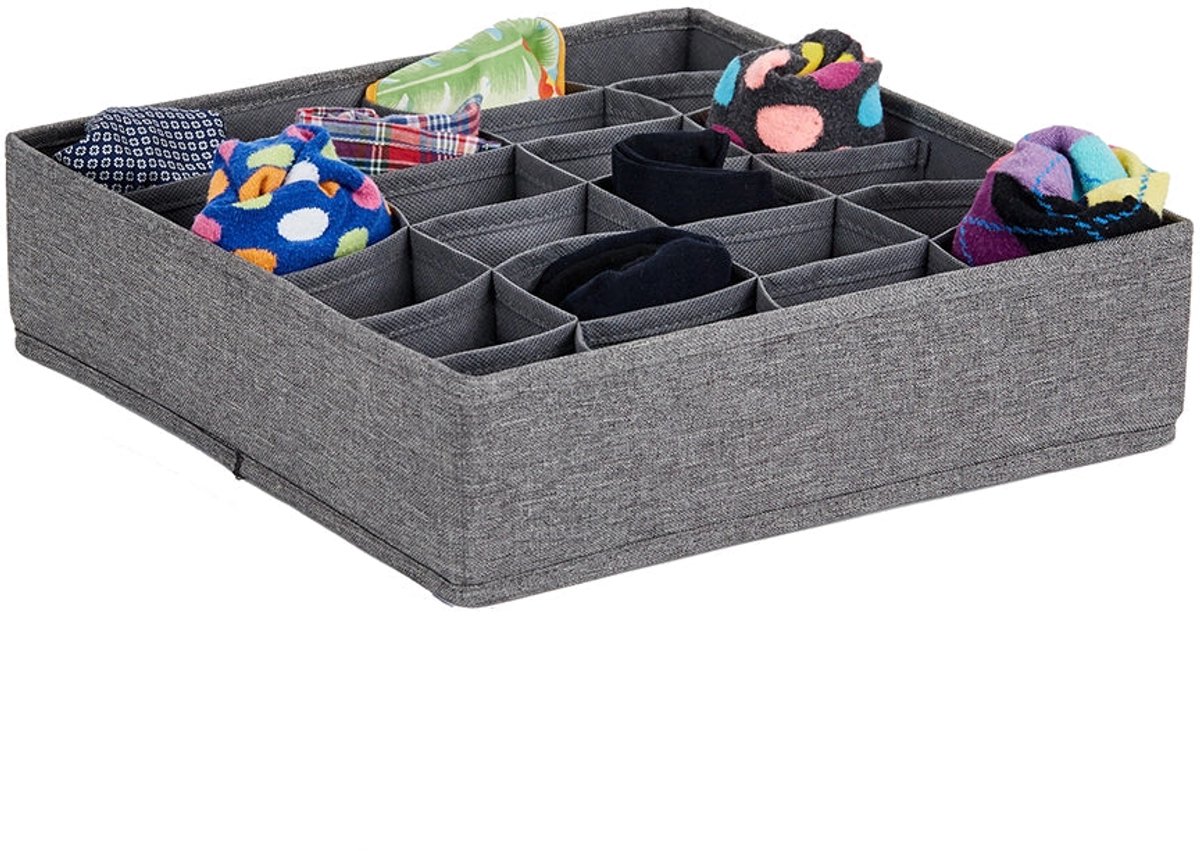 Store It Lade sorteermandjes grijs - 24-vaks