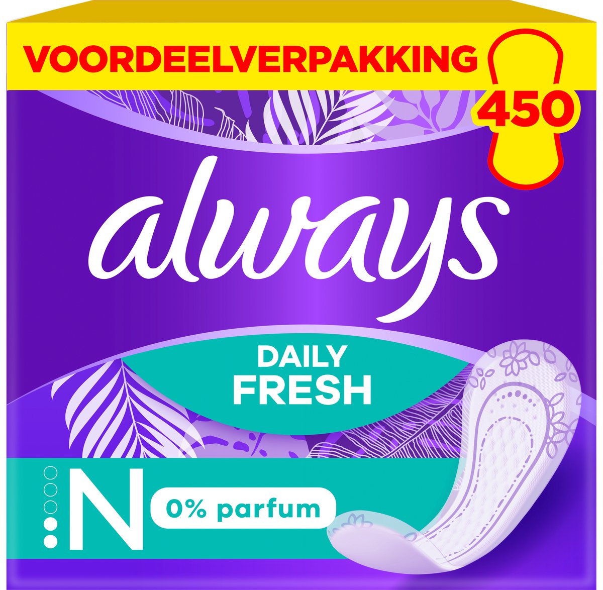 Goedkoopste Always Daily Fresh Normal inlegkruisjes - 0 Parfum - 15 x 30 Stuks