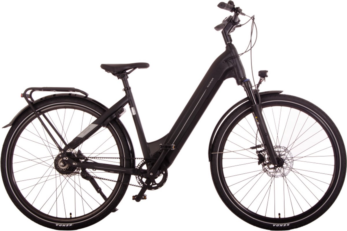 Rucanor Denver - Elektrische fiets 28 Inch - 48 cm - Damesfiets met Riemaandrijving - Hydraulische schijfrem - 550 Wh Accu - Matzwart - Rucanor - €1.299,00