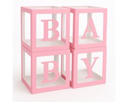 Consumerce® Babyshower Letterbox Roze – Baby Shower Versiering – Tafeldecoratie – Decoratie Versieren – Jongen Meisje Pakket
