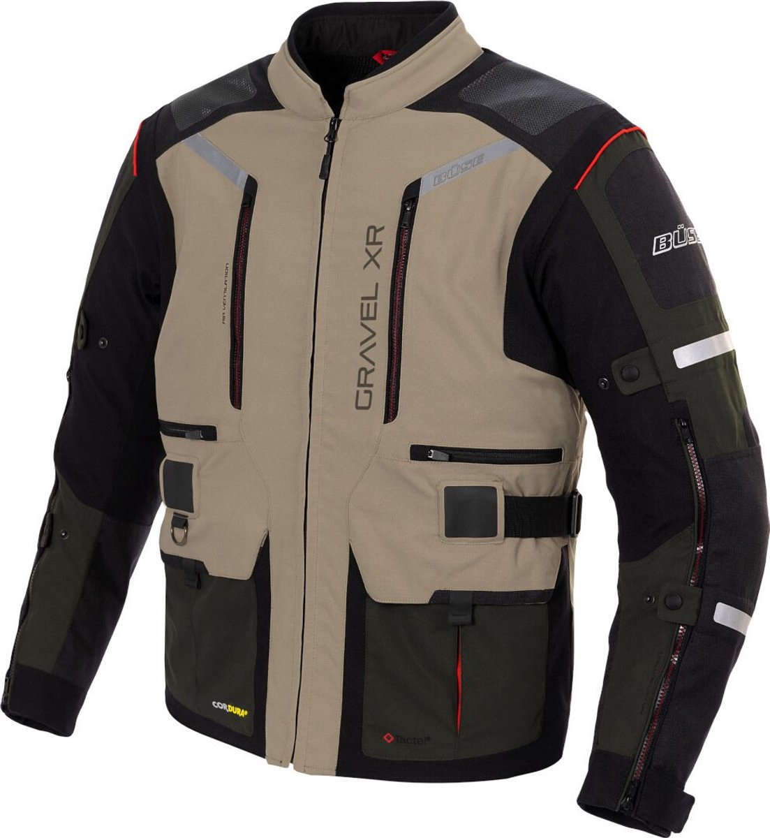 Büse Gravel XR Zand Waterdicht Textiel Jas - Jas