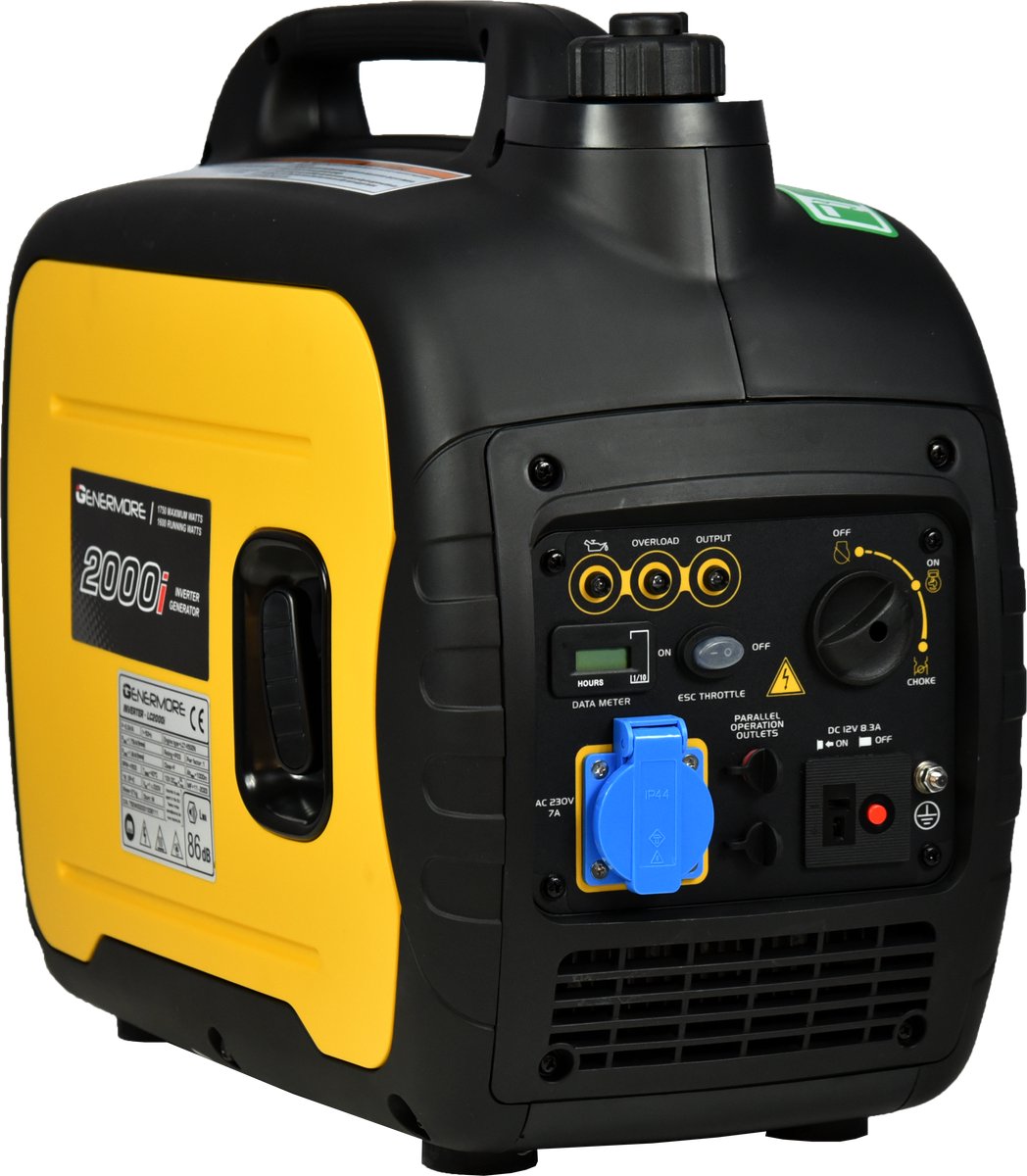 Genermore LC2000i Inverter - 2,0 kVA | Krachtige en Geluidsdempende Aggregaat met Betrouwbare Stroomvoorziening