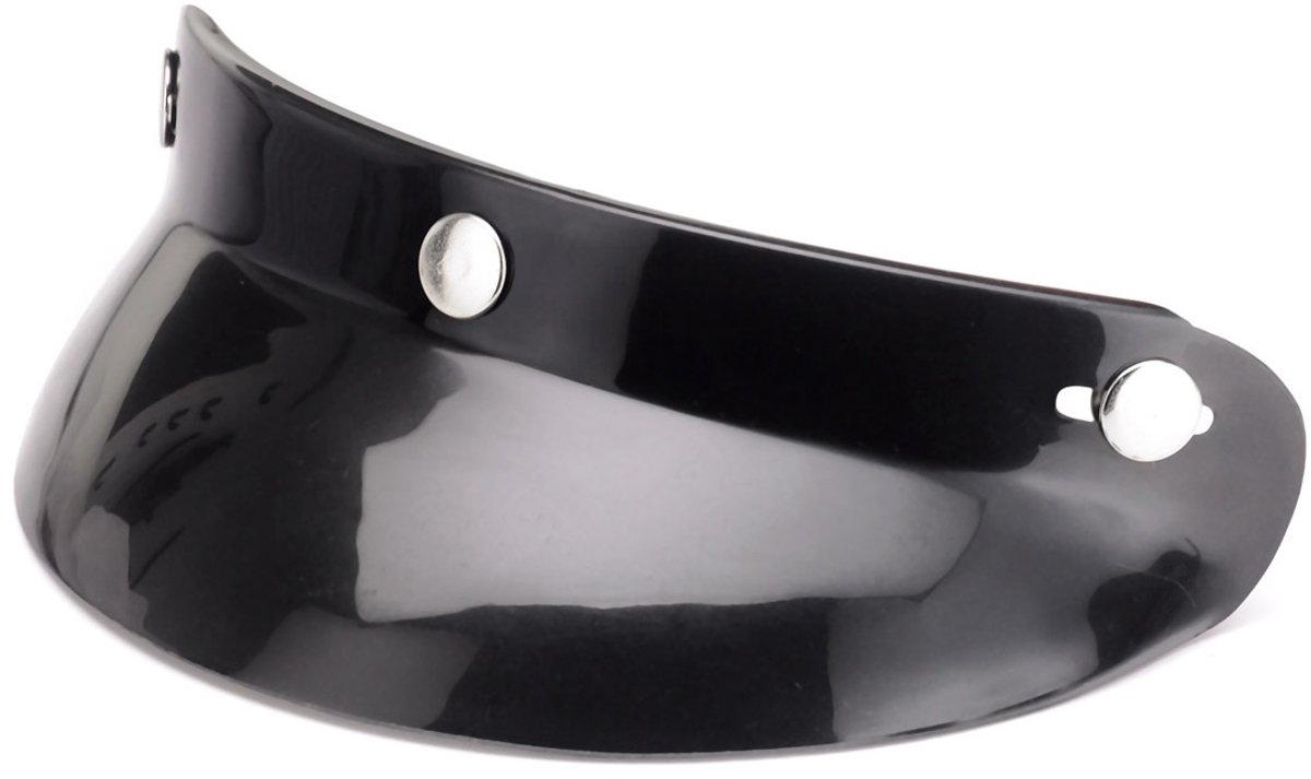 Redbike - Retro Zonneklep - voor Scooter Helm - Motor Scooter Brommer - Zeer Sterk - Glans Zwart