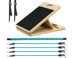 SPORTNOW Pilates Bar - Staal - 90x33x3cm - Blauw