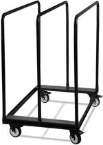 Bol.com Steekwagen Platenwagen werkplaatswagen 100x97x61cm tot 680KG transportwagen aanbieding