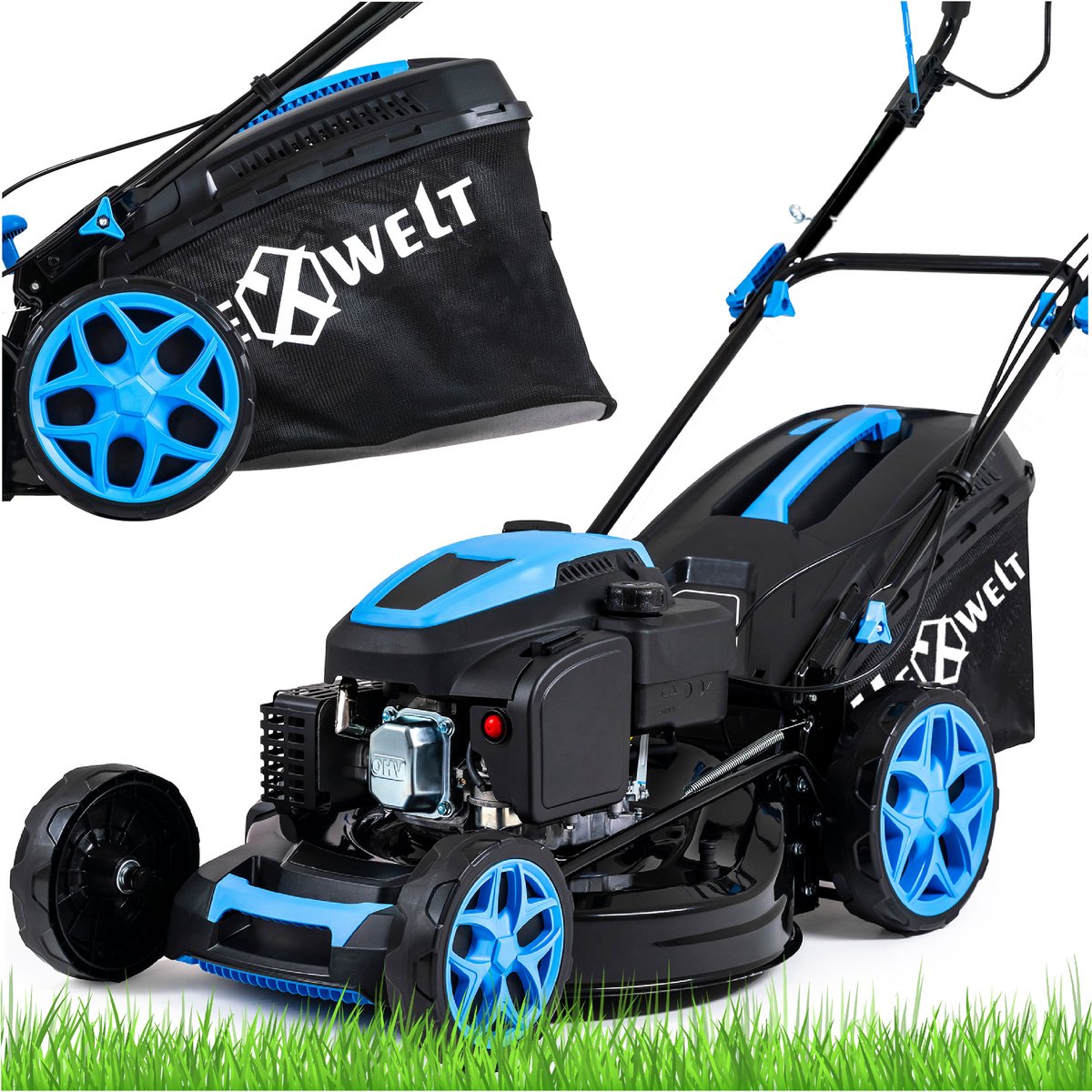 Hexwelt® HW-KS-200 Benzine Grasmaaier - Met Aandrijving - 51 cm
