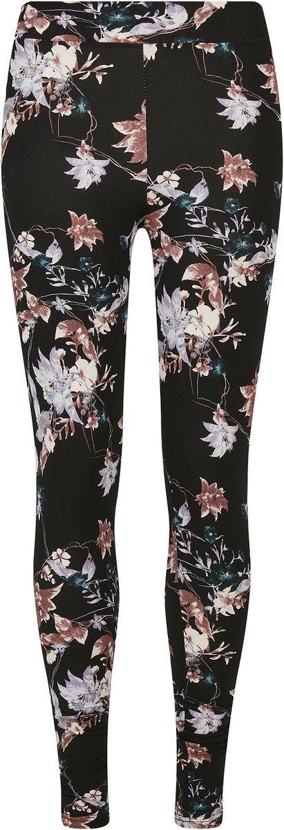 Urban Classics Soft AOP Dames Legging – XS Zwart