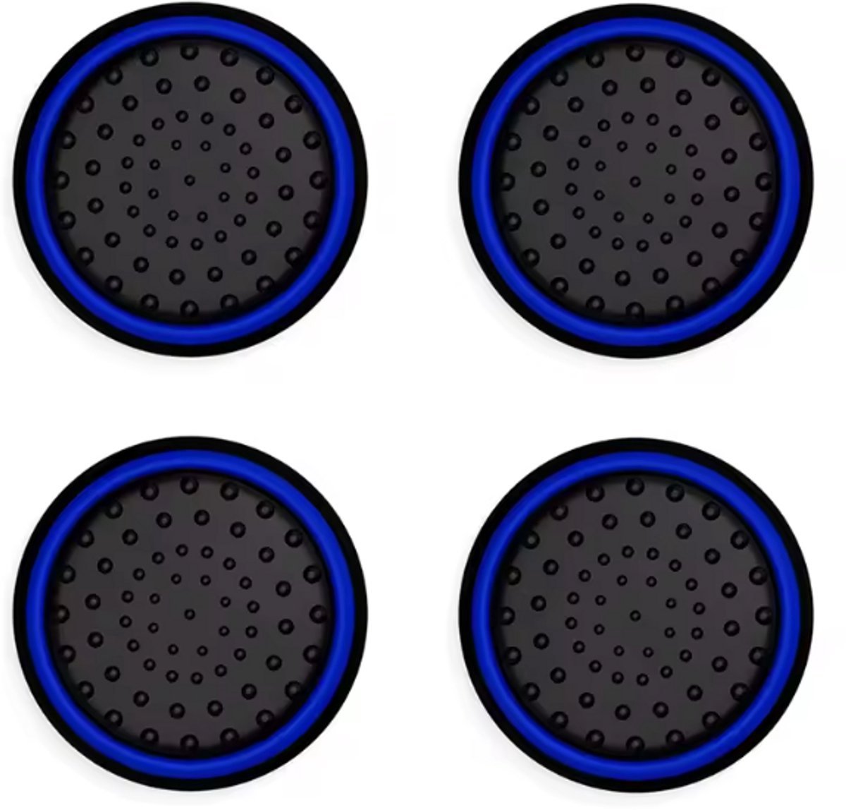 New Age Devi - Siliconen Thumb Grips - Rood/Blauw - 1 Set (4 stuks) - geschikt voor PS4