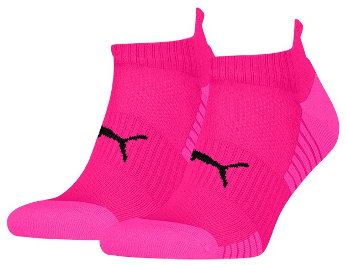 PUMA unisex 2P sport sneakersokken cushioned Roze