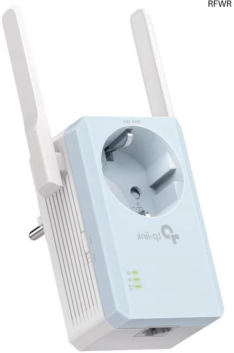 RFWR® Draadloze WiFi Repeater AC1200 met Geïntegreerd Stopcontact en Dual Band - Versterk Je Wifi Dekking