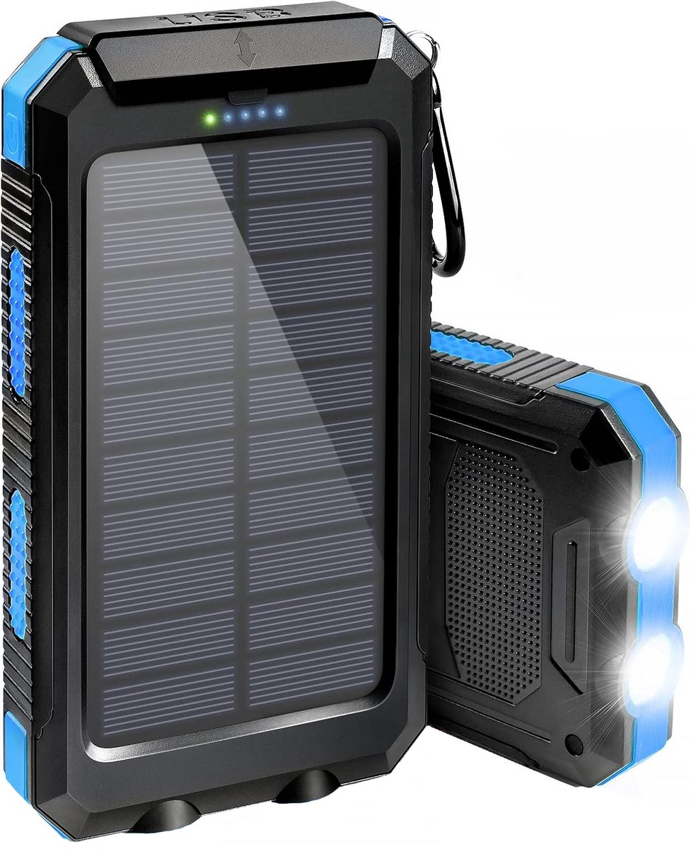 De Beste Gadgets - Solar Powerbank - 10000mAh - Powerbank - De - €29,95