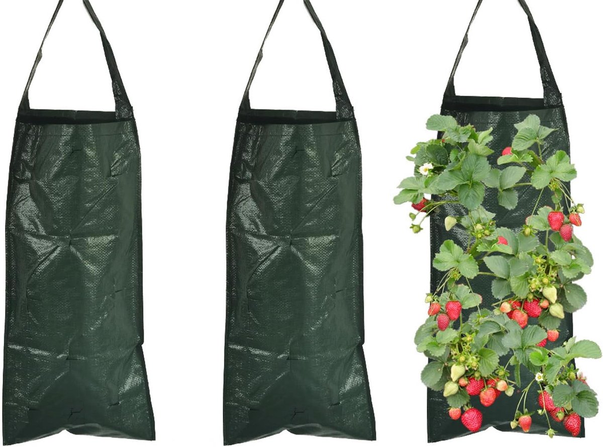 Ademende plantenzakken voor buiten - 3 stuks - ideaal voor groenteplanten
