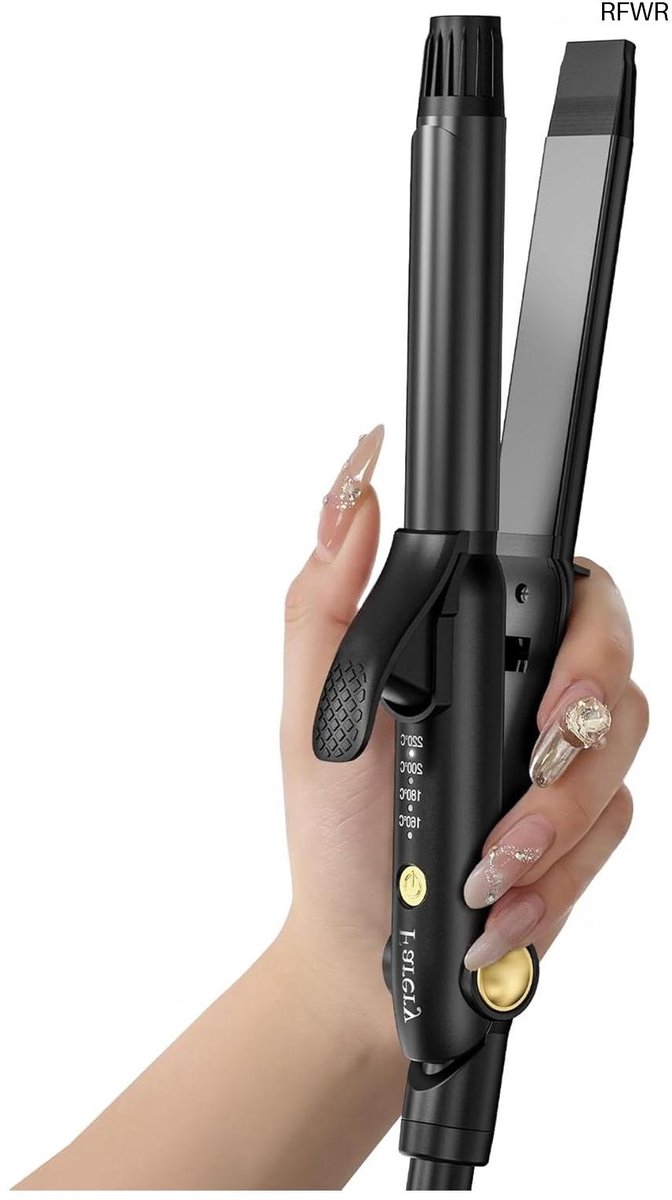 RFWR® Mini Haarglazuurapparaat 25 mm met Instelbare Temperatuur voor Korte Haren