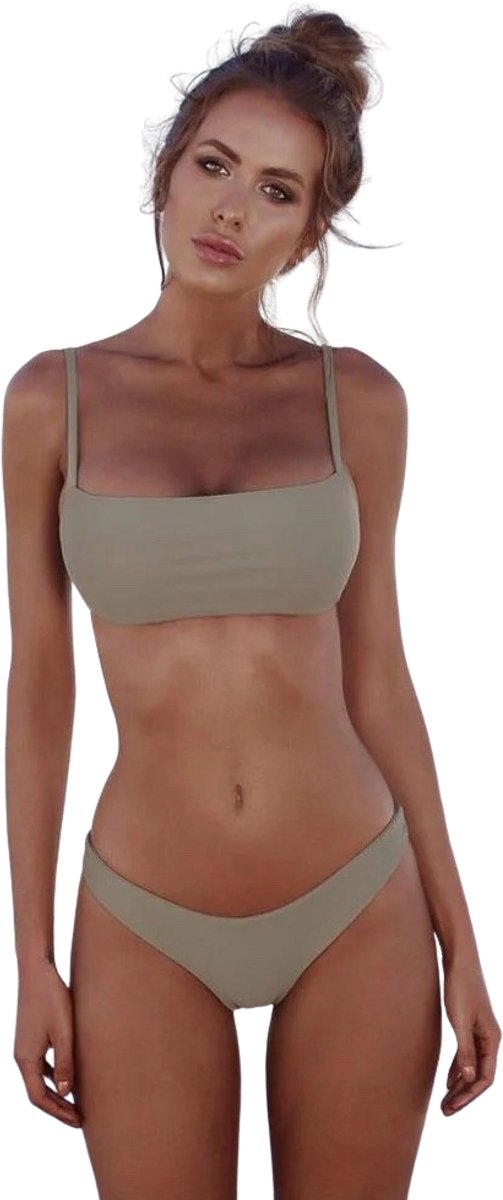 Trendy Bikini Set | Swimwear / Zwemkleding | 2-Delige Set | Groen - XL