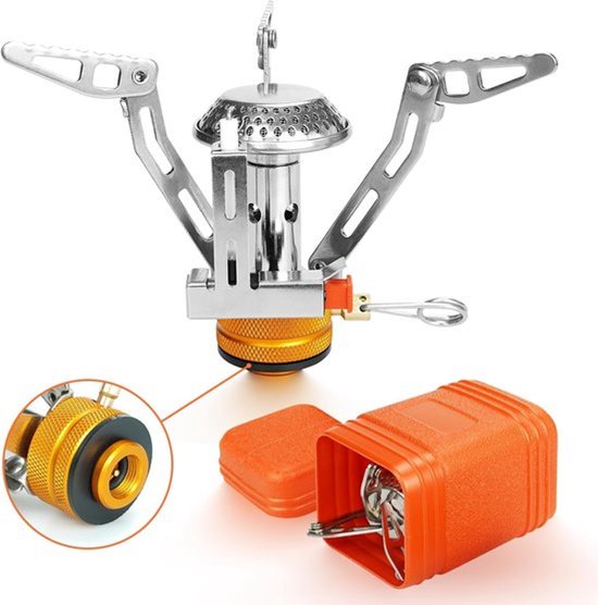 SMH LINE® Camping kookgerei set - Pannenset - Incl. Kooktoestel en 2 Gas van SMH LINE® — afbeelding 5