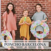 Pestemal Towel Poncho for Kids PNC-TRYB-TRQRED1 Hooded Kids Poncho Collection Al Pestemal Towel Poncho for Kids PNC-TRYB-TRQRED1 Hooded Kids Poncho Collection Al