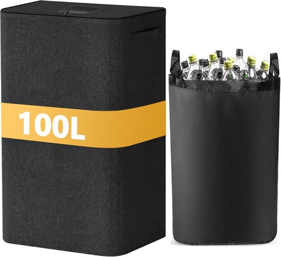COTTARA Verzamelcontainer voor statiegeldflessen, metalen frame met