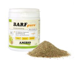 Anibio Barf pur aanvulling op het dagelijkse vers voer, voor honden en katten. 350gr