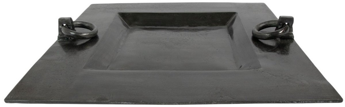 Dienblad met handgrepen ijzer brass h7 44x44