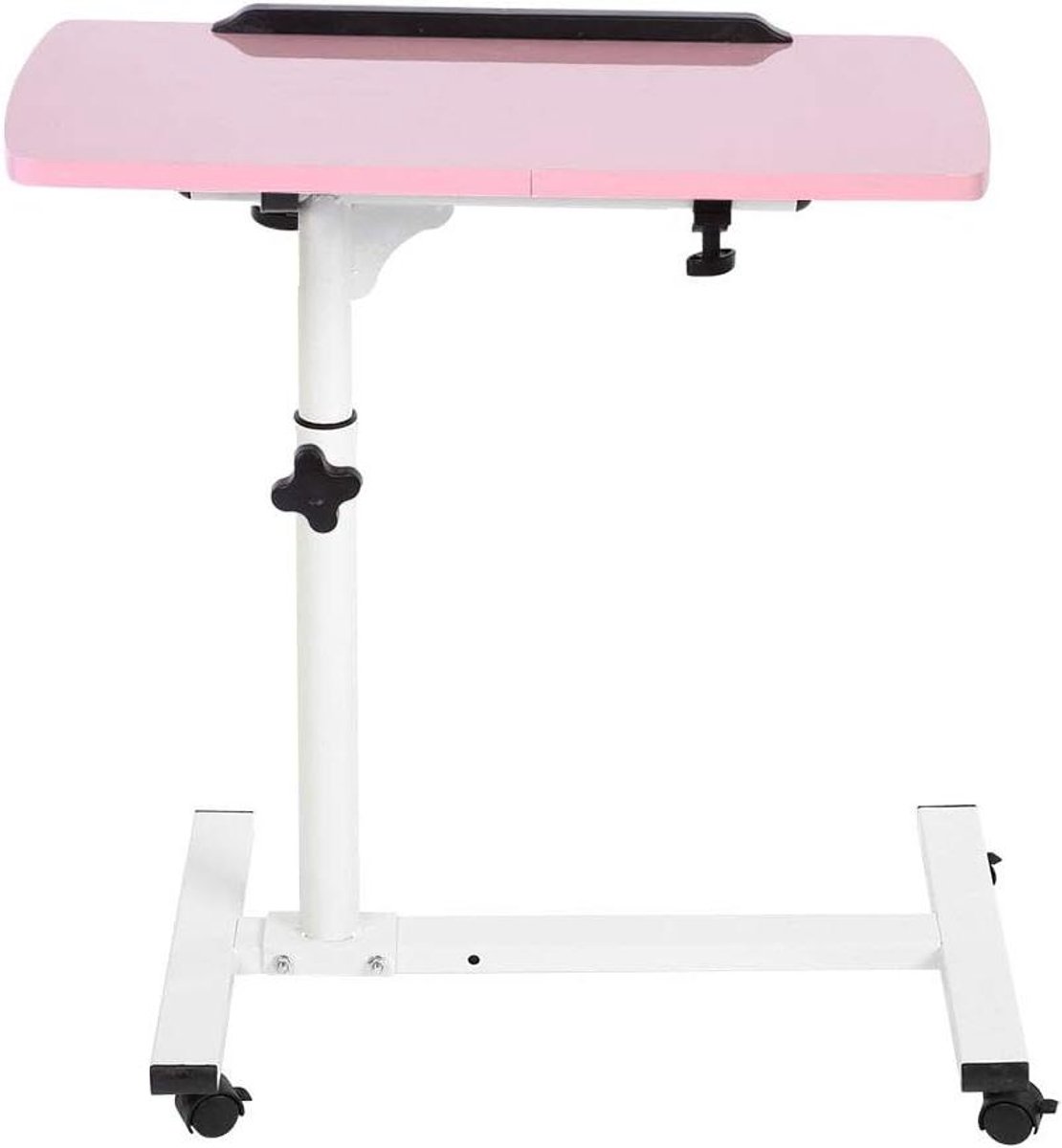 Allecto Plus - Multifunctioneel draagbaar bureau met wieltjes - voor laptop - computertafel - bureau met afneembaar blad