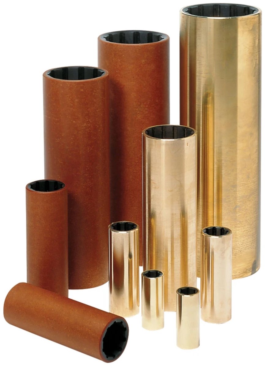 VETUS 5 ½" watergesmeerde messing Rubberlager voor As 1⅜" | RULAG13/8