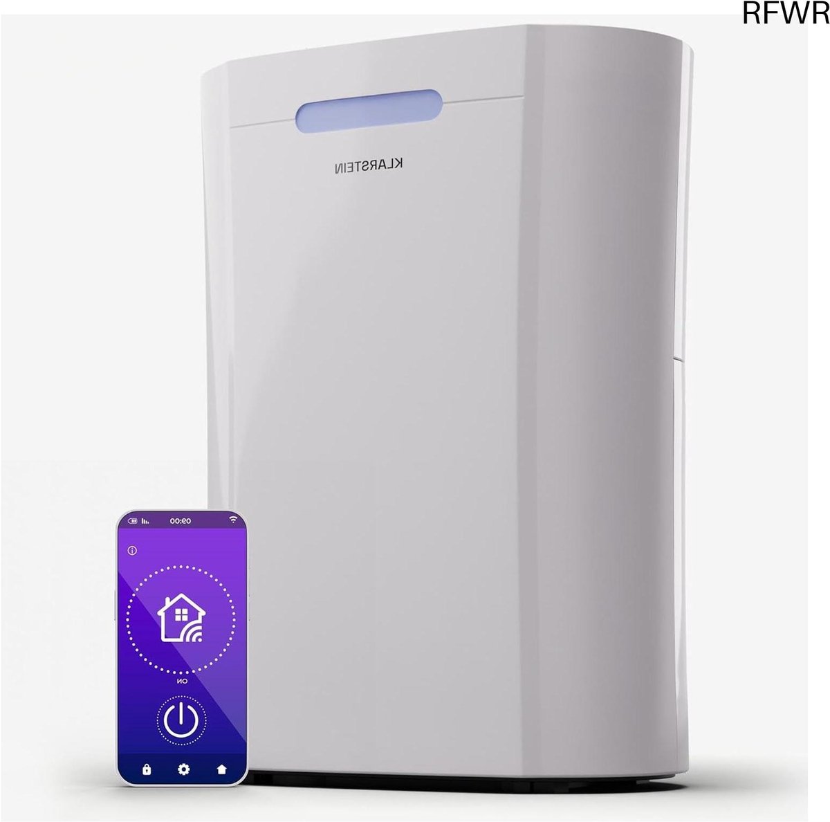 RFWR® Elektrische luchtontvochtiger voor woning, badkamer en kelder - 10 liter capaciteit, stil en energiezuinig