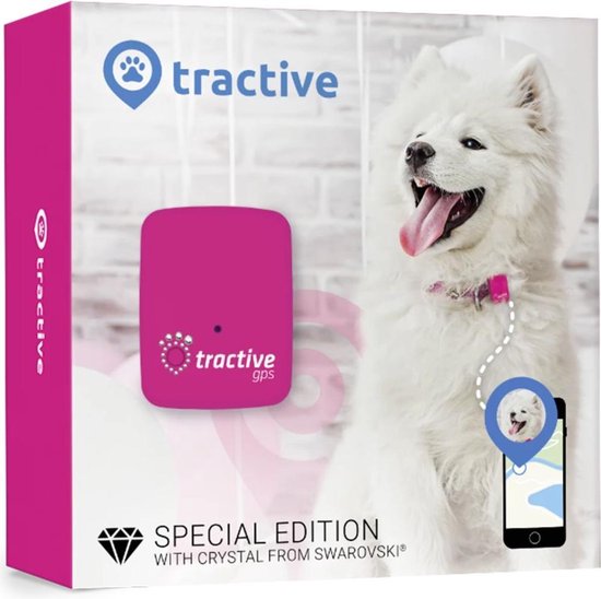 Tractive GPS Tracker Systeem Voor Honden Pink Edition Bestel nu!
