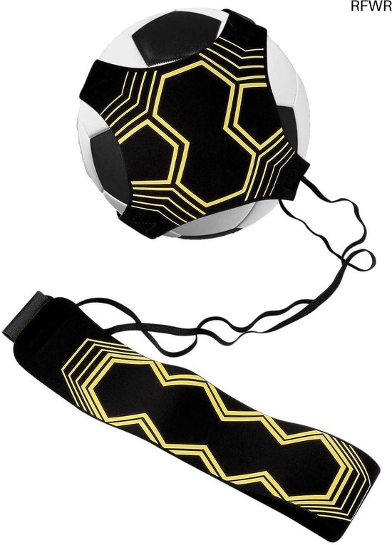 WinGluge 1 stuk voetbaltrainer, voetbaltrainingsset met verstelbare tailleriem, voetbaltrainingsaccessoires, kick trainer hulp controle vaardigheid training voor kinderen en beginners