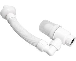 Allecto Plus - Verstelbare Gootsteen Afvoerpijp met Anti Verstopping - Flexibele Riolering - Thuis Keuken Accessoire met Afneembare Rubberen Pakking