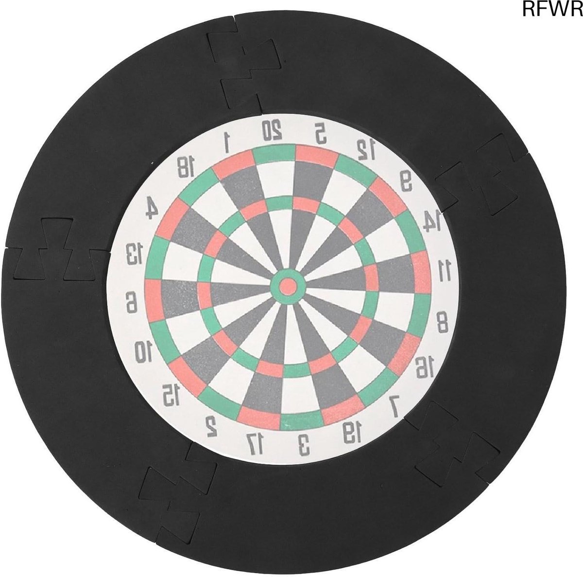 RFWR® Uitgebreide Dartbord Surround Ring - EVA Dart Board Wandbeschermer voor Muurbeveiliging